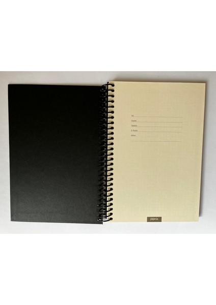 Mini Serisi Kareli Defter, Spiralli, Sert Kapaklı, 16X23 Cm, 100 Yaprak