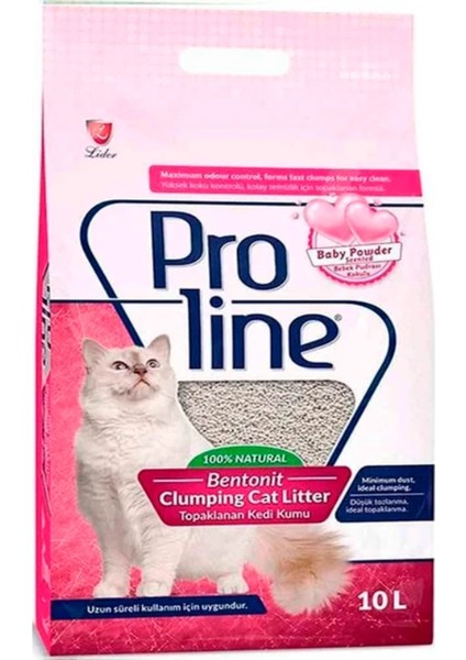Pro Line Proline Bebek Pudrası Kokulu Kedi Kumu 10 Lt