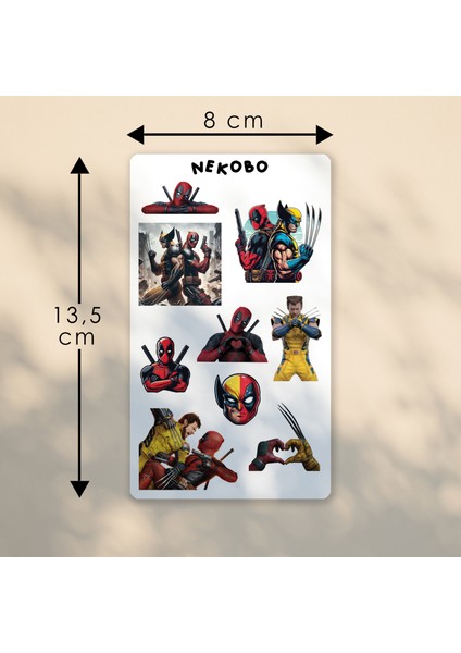 NKB-D050 Deadpool x Wolverine Comic Sticker Sayfası