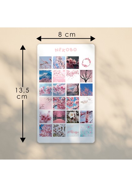 NKB-D034 Sakura Sticker Sayfası