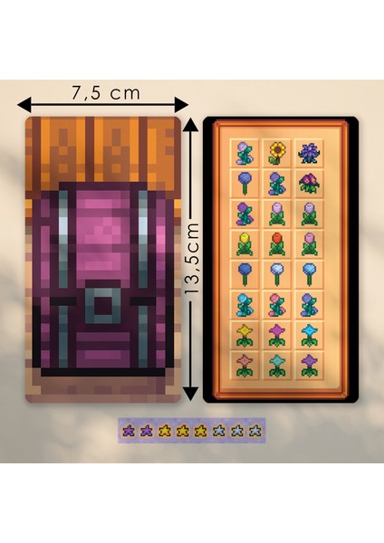 NKB-P030 Stardew Valley Pembe Sandık - Çiçek Kapaklı Sticker