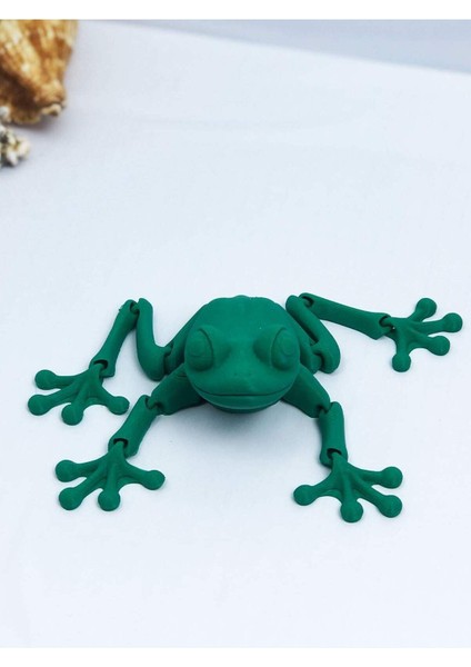 3D Hareketli Kurbağa Figürlü Oyuncak - Yeşil