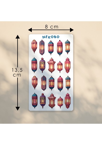 NKB-D031 Renkli Ramazan Fenerleri Sticker