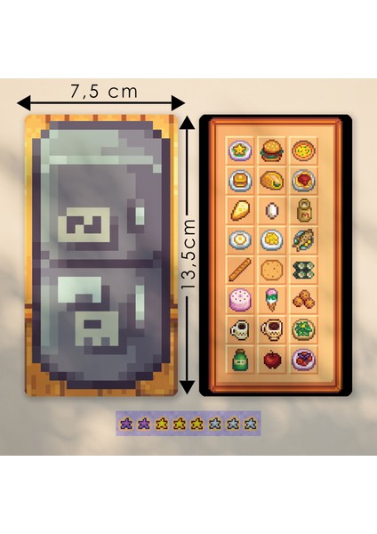 NKB-P025 Stardew Valley Buzdolabı Kapaklı Sticker