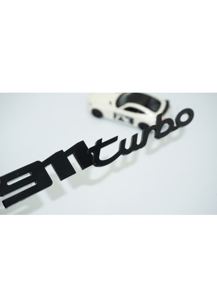 Porsche 911 Turbo Bagaj Siyah Abs Yazı Logo Amblem