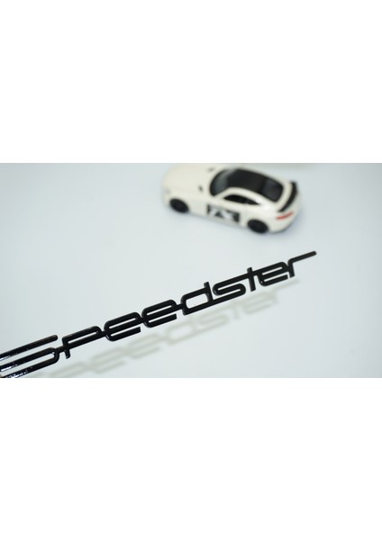 Porsche 356 Speedster Bagaj Siyah Abs Yazı Logo Amblem