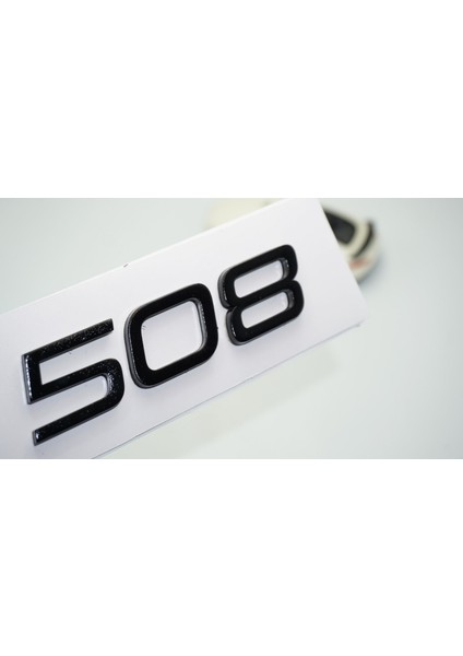 Peugeot 508 Ön Kaput 2022+ Parlak Siyah Abs Logo Amblem