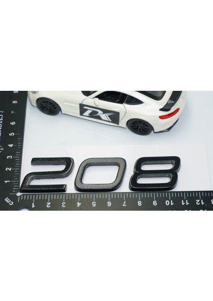 Peugeot 208 Ön Kaput 2022+ Parlak Siyah Abs Logo Amblem