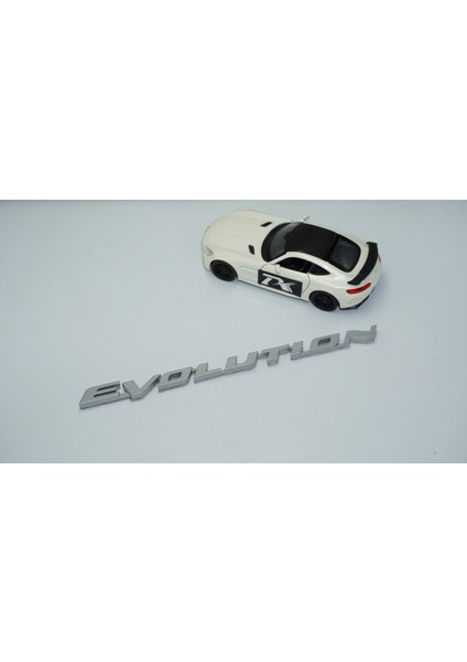 Lancer Evolution Gri Bagaj Yazı Logo Mitsubishi Ile Uyumlu