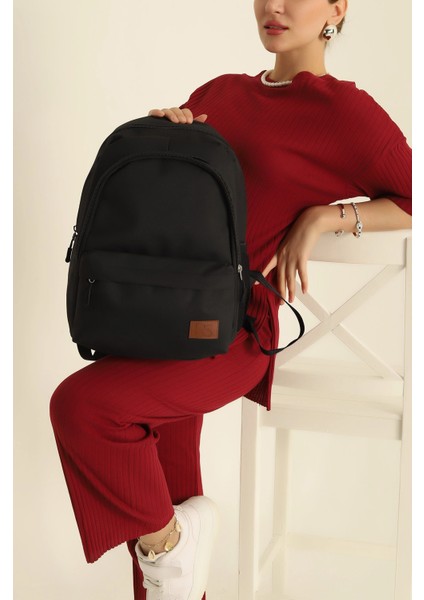 Siyah Fermuarlı Sırt Çantası fiyatları