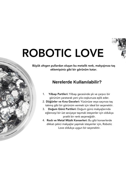 - Jel Formlu Parlak Glitter - Robotic Love ~10 gr fiyatları