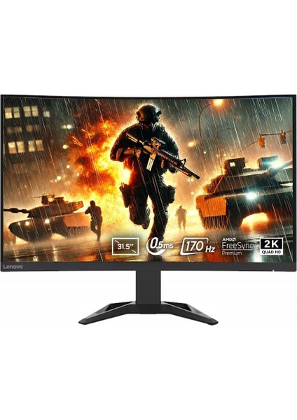 G32QC-30 A22315QG0 66F2GAC1TK 31.5 inç 170Hz 0.5ms 2K QHD FreeSync Premium VA Kavisli Gaming Monitör