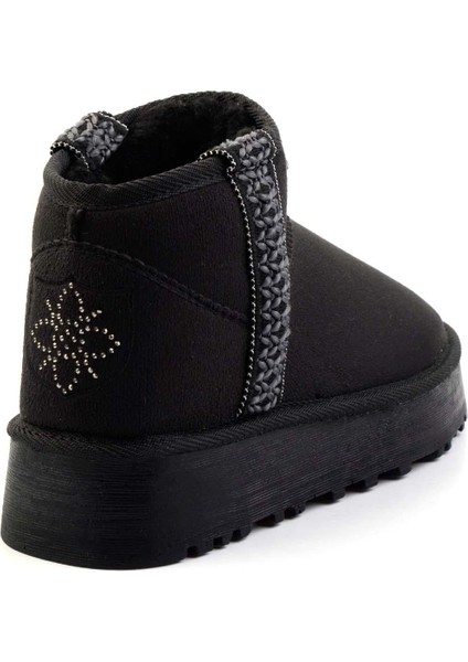 Siyah Süet Kadın Panduf K02855115002 modelleri