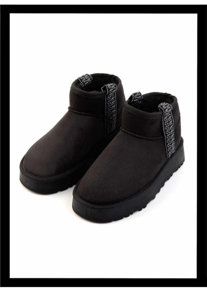 Siyah Süet Kadın Panduf K02855115002 fırsatları