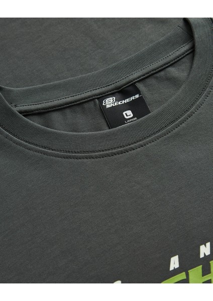 M Graphic Tee Heavy Weight Oversize T-Shirt Erkek Antrasit Tshirt S242126-003