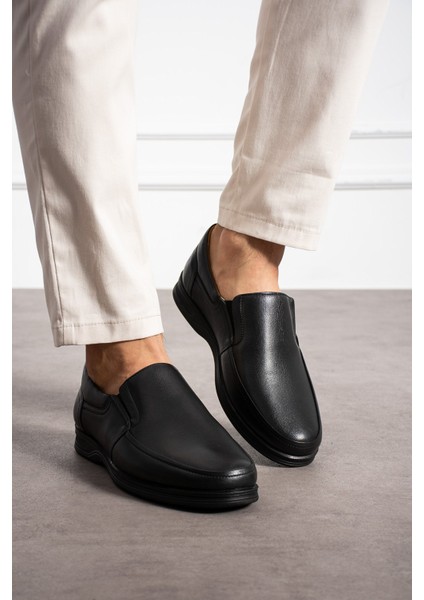 Kışlık Kauçuk Kaymaz Taban Deri Anatomik Baba Ayakkabı Erkek Günlük Ayakkabı(39-46) fiyatları