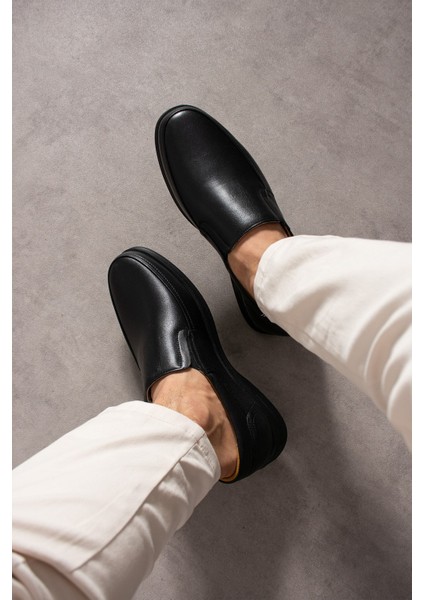 Kışlık Kauçuk Kaymaz Taban Deri Anatomik Baba Ayakkabı Erkek Günlük Ayakkabı(39-46) modelleri