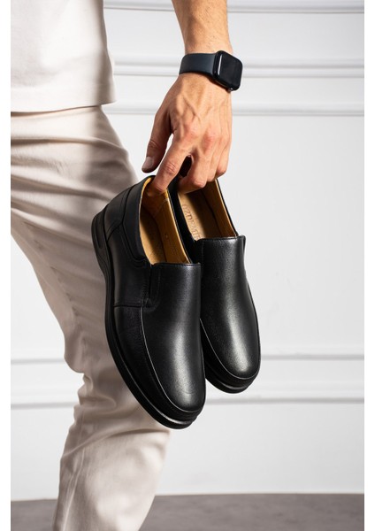 Kışlık Kauçuk Kaymaz Taban Deri Anatomik Baba Ayakkabı Erkek Günlük Ayakkabı(39-46) fırsatları