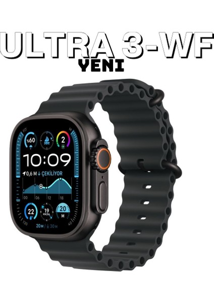 HK10 Ultra3-Wf Akıllı Saat Wifi6 2024 Ios&android Uyumlu