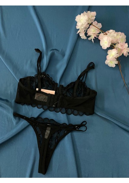 Siyah Bralet Sütyen Takım