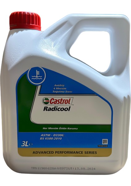 Castol Radıcool 3 Litre ( Üretim Yılı 2024 )