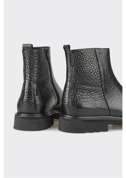 Siyah Deri Erkek Günlük Bot fırsatları