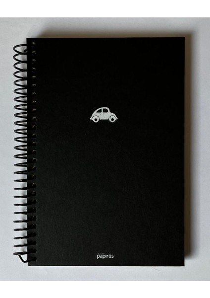 Mini Serisi Kareli Defter, Spiralli, Sert Kapaklı, 16 x 23 Cm, 100 Yaprak