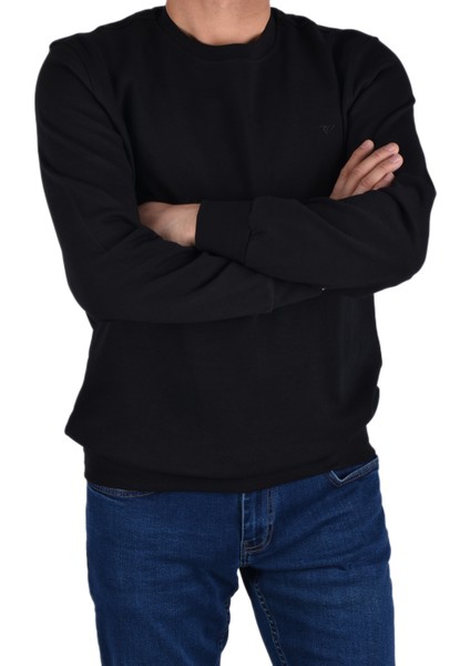 RYM-14540 Bisiklet Yaka Sweat /siyah/2xl