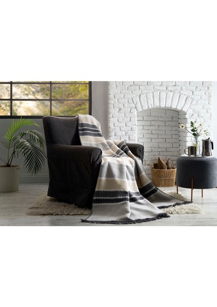 Linear Çift Kişilik Pamuklu Battaniye 180X220 cm modelleri