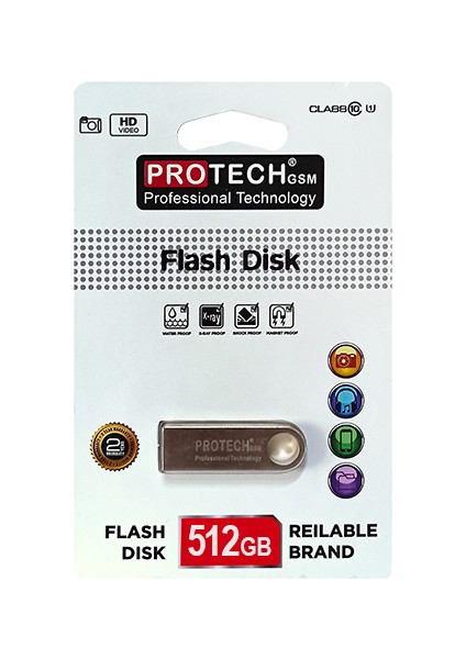 512 GB Metal Tasarım Flash Bellek USB 3.0