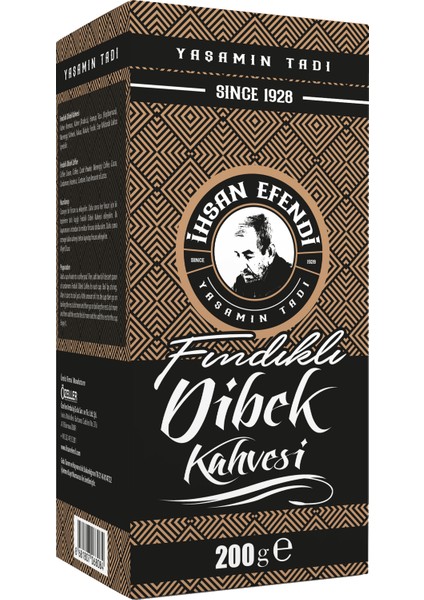 Ihsan Efendi 200 gr Fındıklı Dibek Kahvesi Kutu