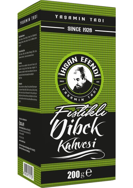 Ihsan Efendi 200 gr Fıstıklı Dibek Kahvesi Kutu