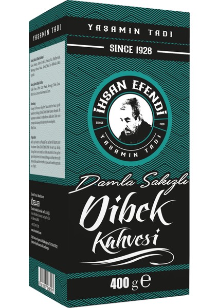 Ihsan Efendi 400 gr Damla Sakızlı Dibek Kahvesi Kutu