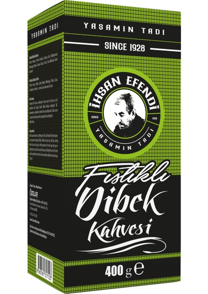 Ihsan Efendi 400 gr Fıstıklı Dibek Kahvesi Kutu