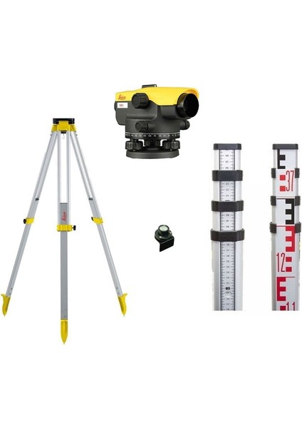 Leıca NA532 Optik Nivo Seti Tripod+5 M Mira (32X)