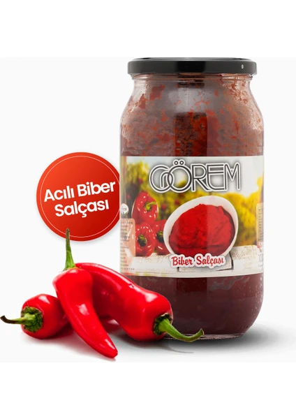 Görem Zeytin Az Tuzlu Acı Biber Salçası 1 kg