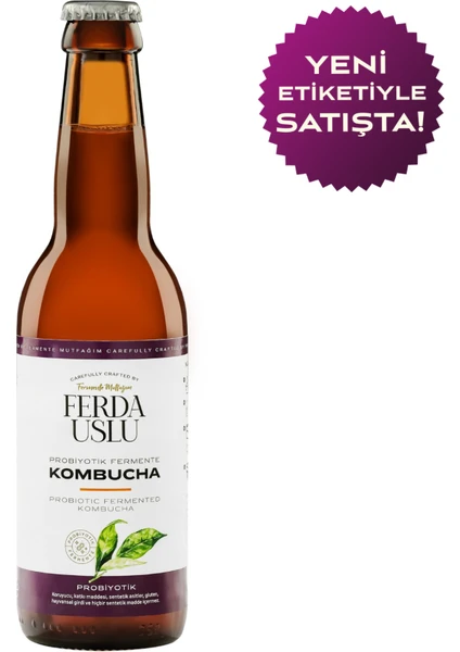 Fermente Mutfağım Probiyotik Kombucha Çayı 330 ml