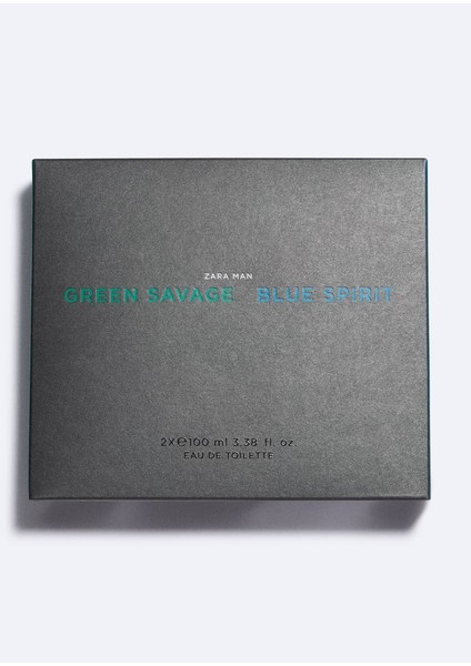 MAN GREEN SAVAGE + ZARA MAN BLUE SPIRIT EAU DE TOILETTE 2X100 ML İNDİRİMSEHRİ fiyatları