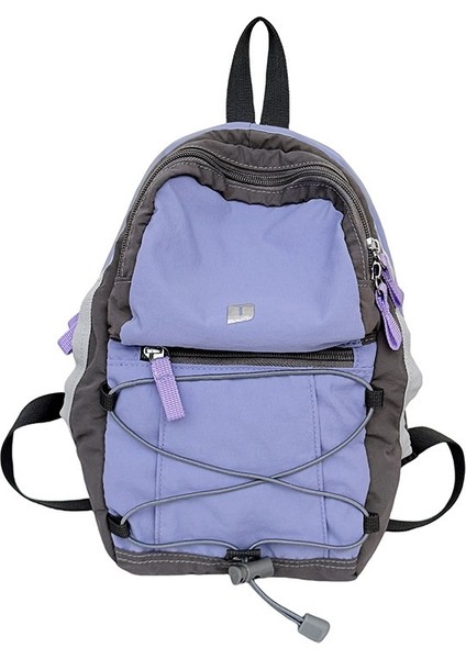 Kontrast Renk Klasik Çok Yönlü Öğrenci Okul Çantası (Yurt Dışından)