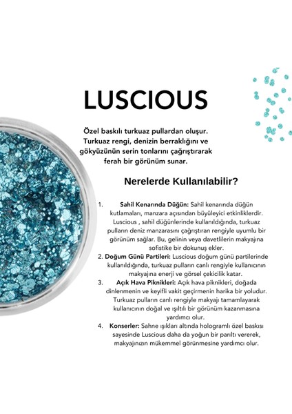 Jel Formlu Parlak Glitter - Luscious