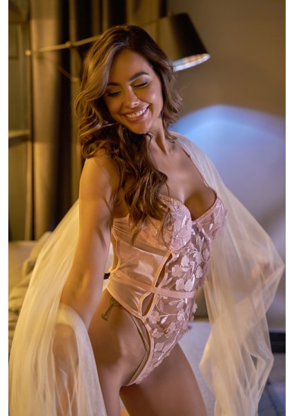 Angelical 3 Boyutlu Pembe Bodysuit