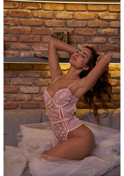 Angelical 3 Boyutlu Pembe Bodysuit