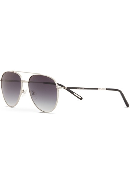Cr 80050 C1 Pilot Gümüş Erkek Güneş Gözlüğü