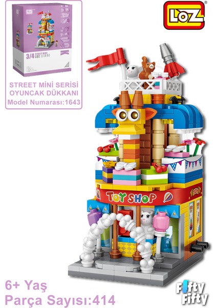 Loz Street Mini Serisi Oyuncak Dükkanı -LZ1643 (414 Parça) Oyuncak Yapım Seti fiyatları