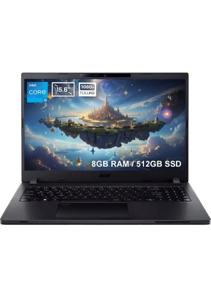 ACER NX.VVREY.002 TMP215 Intel Core i5-1235U 8GB DDR4 512GB SSD 15.6 inç Full HD Freedos Laptop