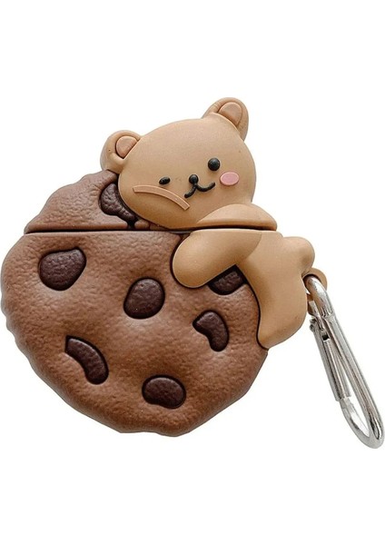 Pro 2.nesil Uyumlu Kılıf Cartoon Figürlü Silikon Cookie Bear