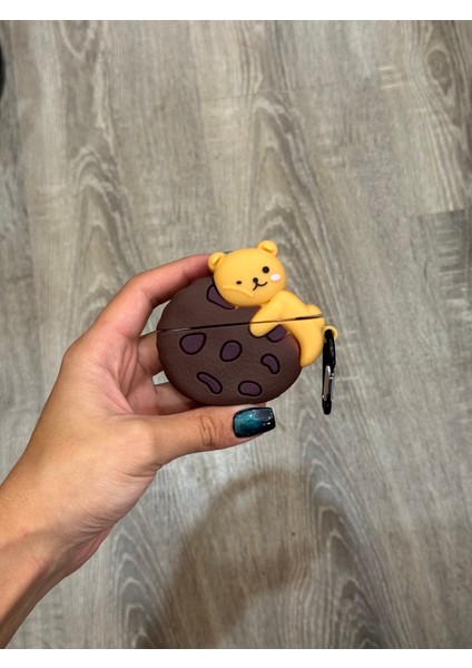 Pro 2.nesil Uyumlu Kılıf Cartoon Figürlü Silikon Cookie Bear