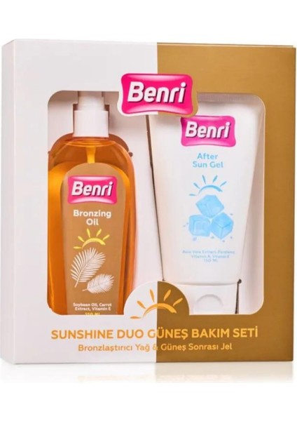 Bronzlastirici Yağ 150 Ml + Güneş Sonrası Jel 150 Ml