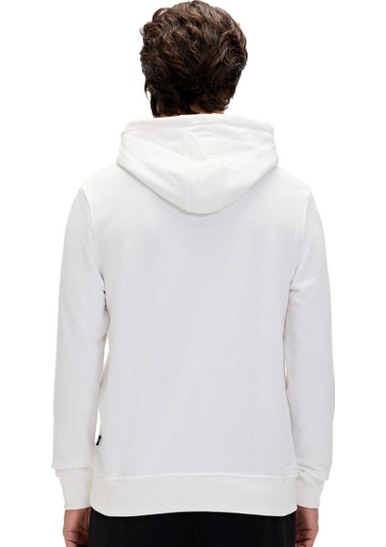 24.02.12.024 Mono Hoodie Sweatshirt Beyaz modelleri