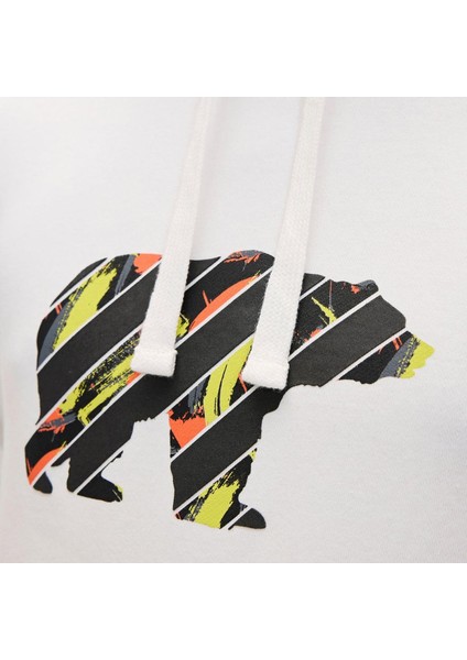 24.02.12.024 Mono Hoodie Sweatshirt Beyaz fırsatları